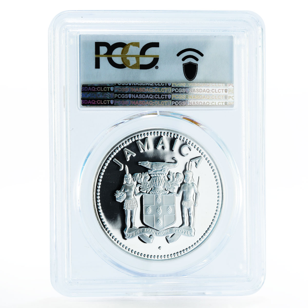 Jamaica 10 dollars Caribbean Development Bank PR70 PCGS sivler coin 1980