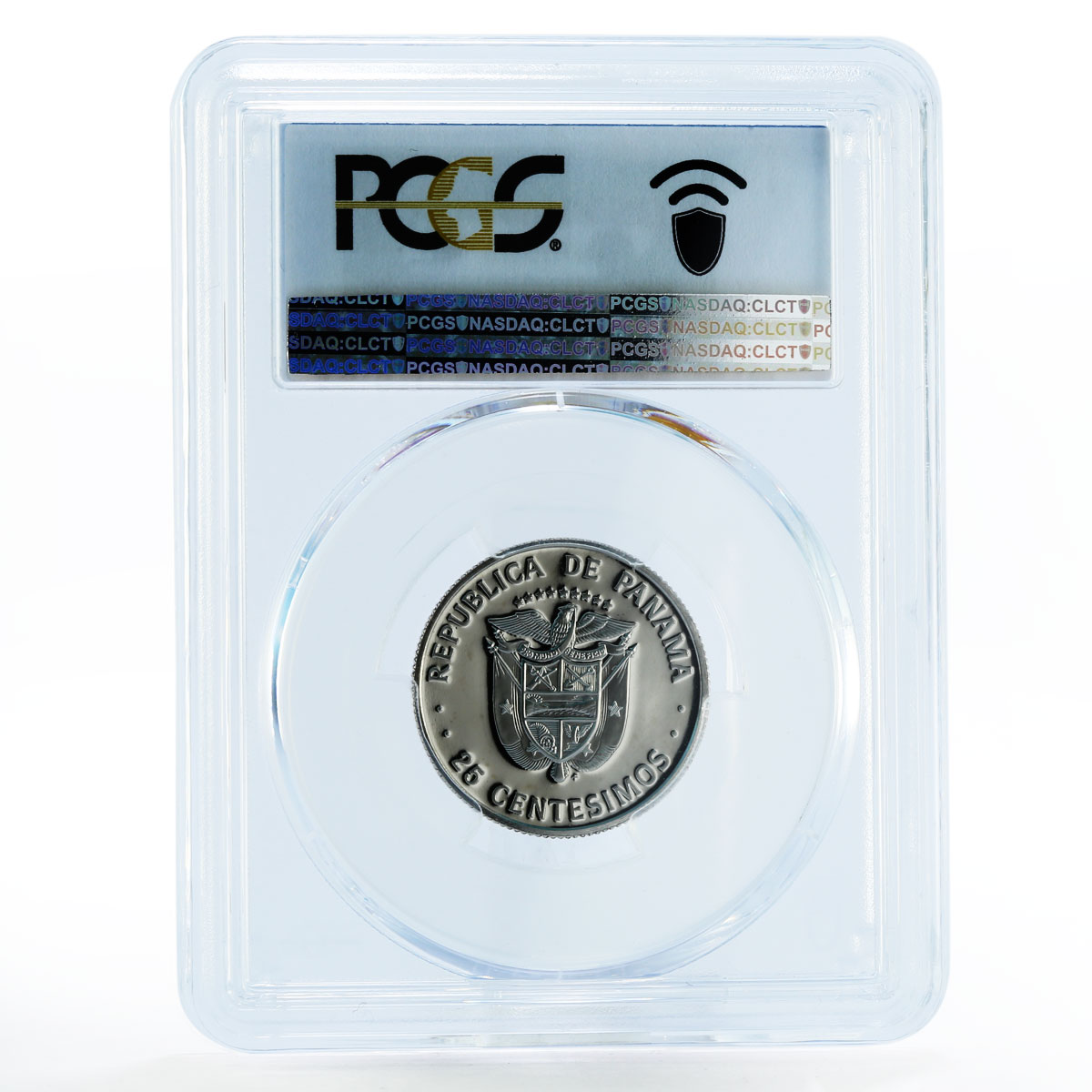 Panama 25 centesimos Statesman Justo Arosemena PR69 PCGS proof nickel coin 1981