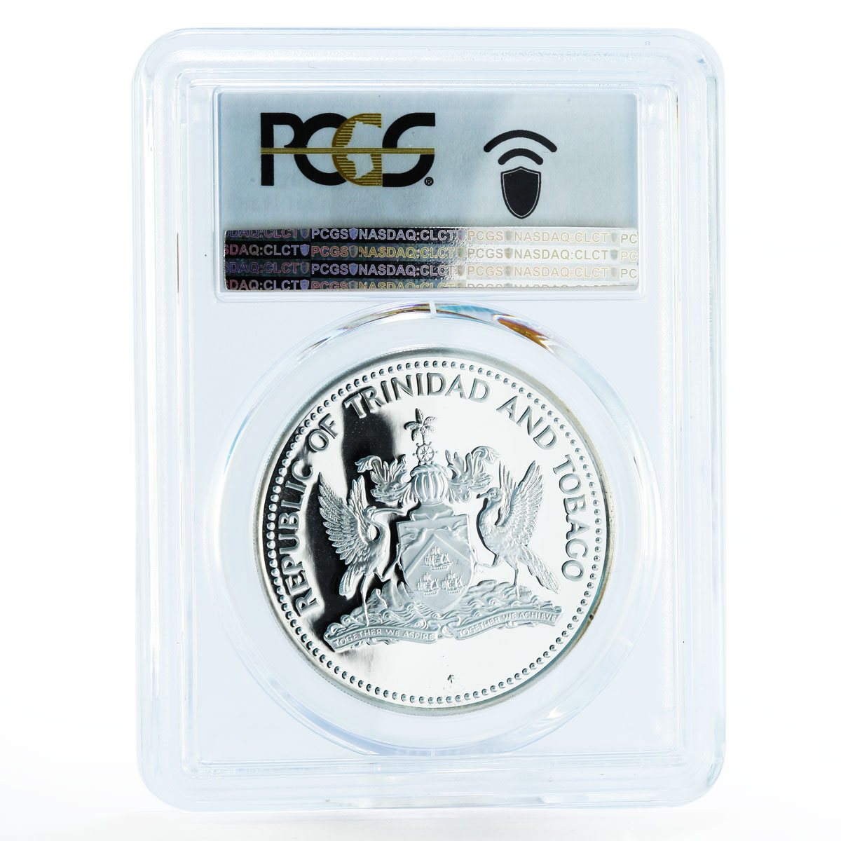 Trinidad and Tobago 25 dollars Carib Development Bank PR70 PCGS silver coin 1980
