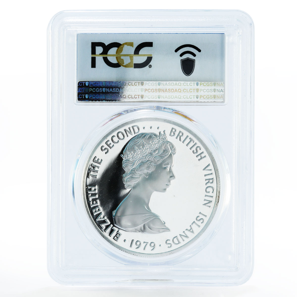 British Virgin Islands 5 dollars Snowy Egert Bird PR68 PCGS silver coin 1979