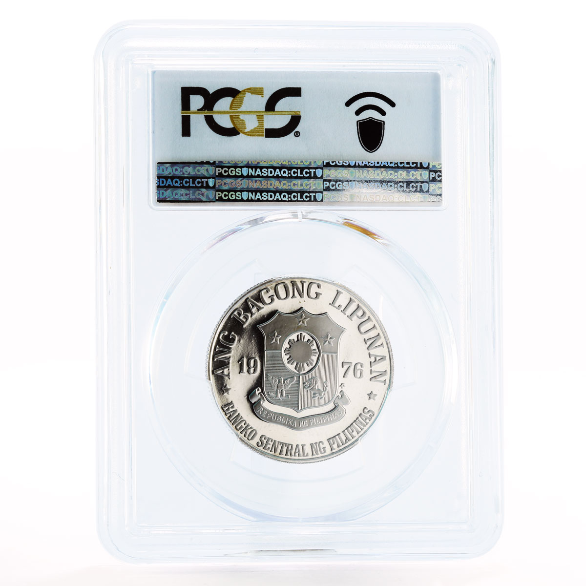 Philippines 1 piso Revolutionairy Jose Risal PR70 PCGS nickel coin 1976