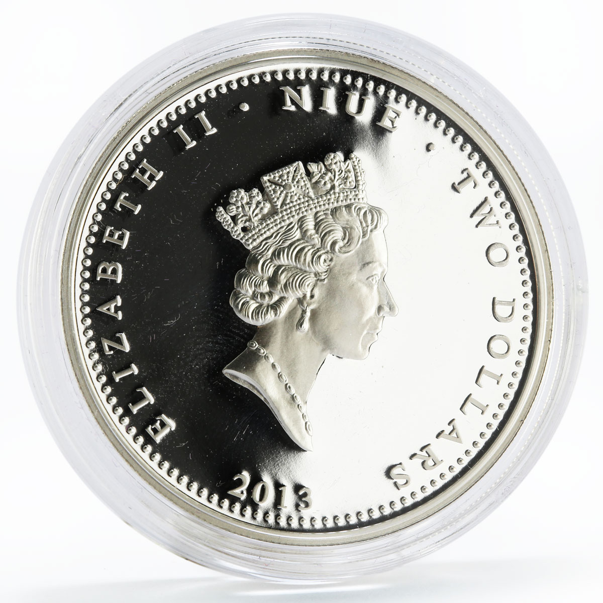 Niue 2 dollars Love is Precious series Swallows colored silver coin 2013