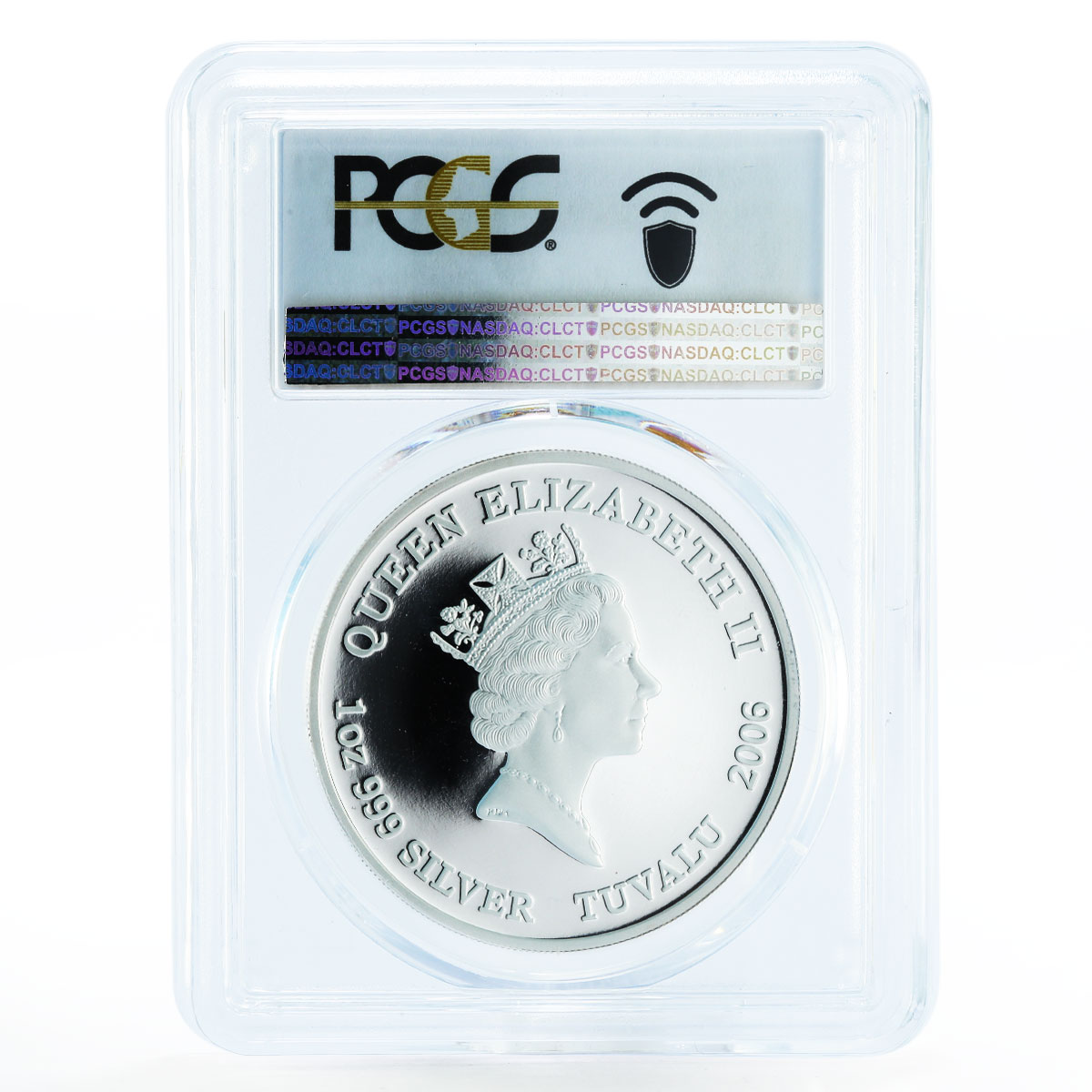 Tuvalu 1 dollar Danger series Red-Back Spider PR69 PCGS silver coin 2006