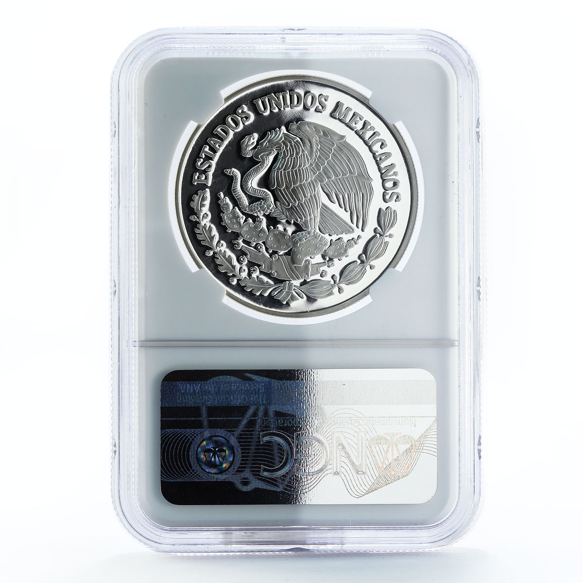 Mexico 5 pesos World Wildlife Fund Wolf Lobo PF69 NGC proof silver coin 1998