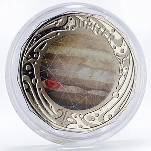 Australia 50 cents Planetary Coins series Jupiter nickel coin 2017