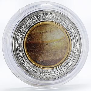 Australia 5 dollars Planetary Coins series Saturn aluminium coin 2017