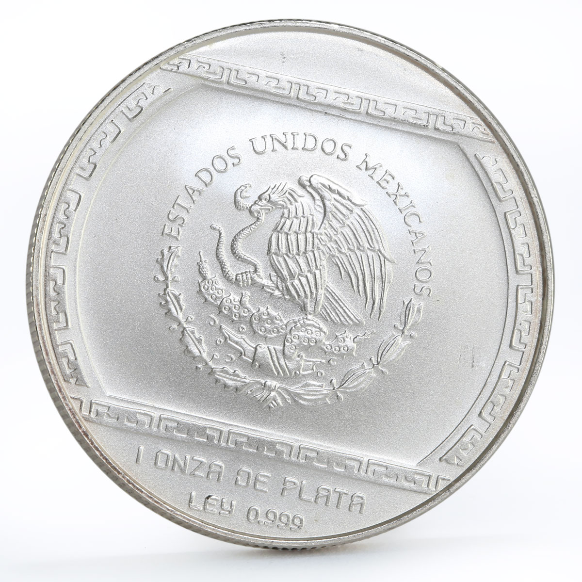 Mexico 5 pesos Precolombina series Palma Con Cocodrilo silver coin 1993
