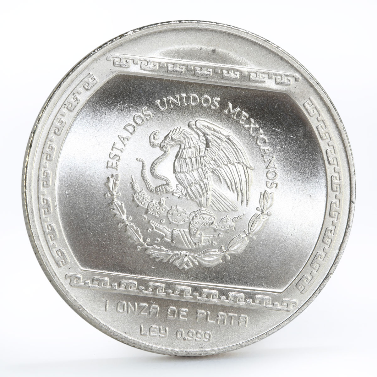 Mexico 5 pesos Precolombina series Bajo de el Tajin silver coin 1993