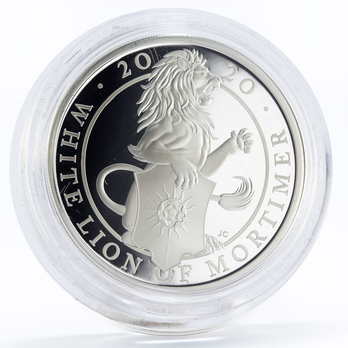 Britain 2 pounds Queen's Beasts series The White Mortimer Lion silver coin 2020