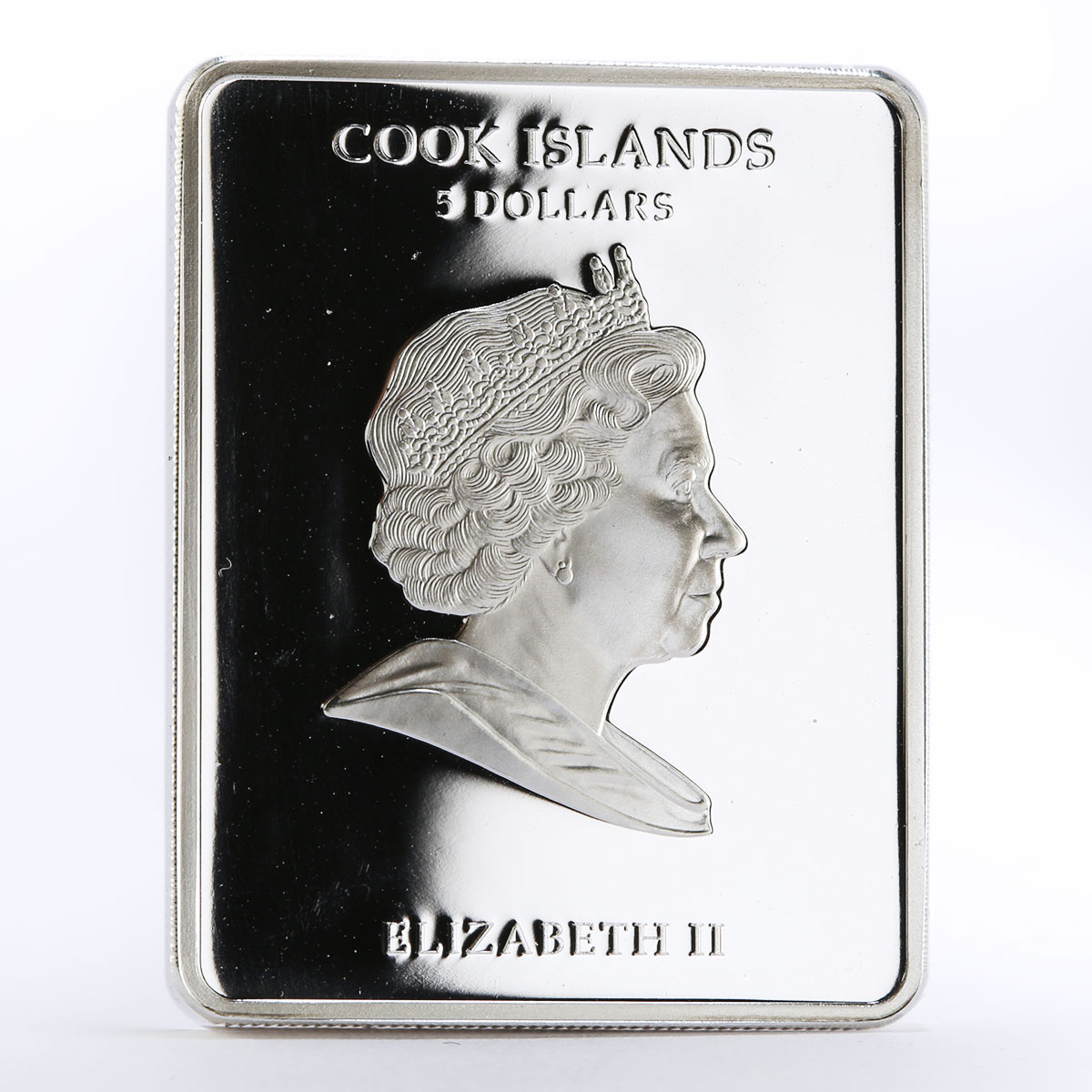 Cook Islands 5 dollars Fainth and Icons series Saint Helena silver coin 2010