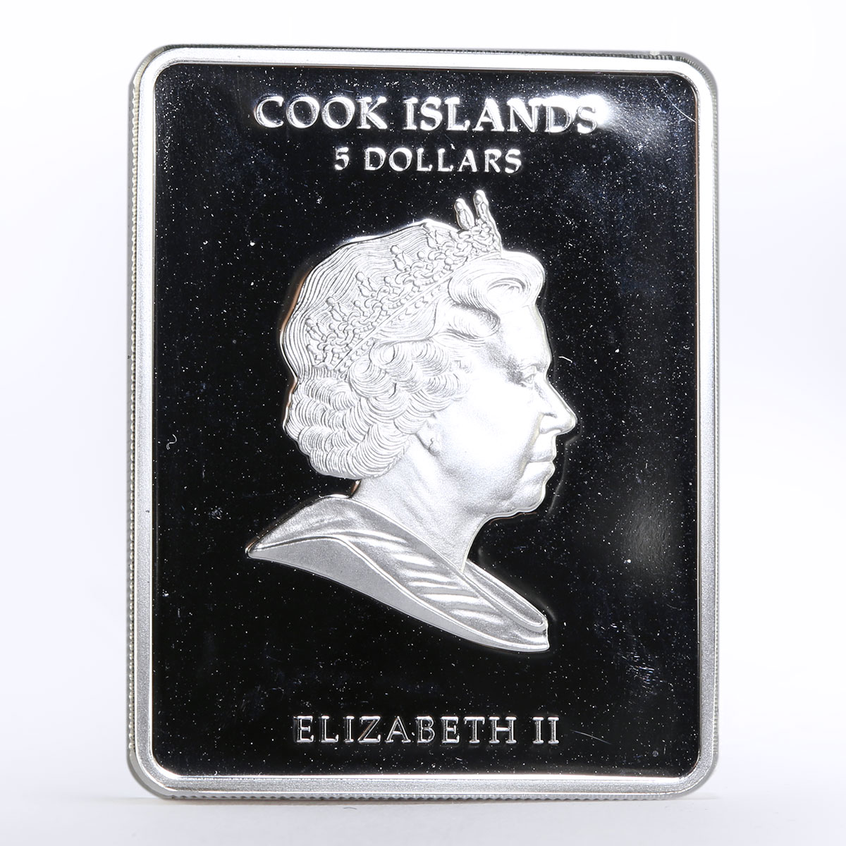Cook Islands 5 dollars Fainth and Icons series Saint Helena silver coin 2010