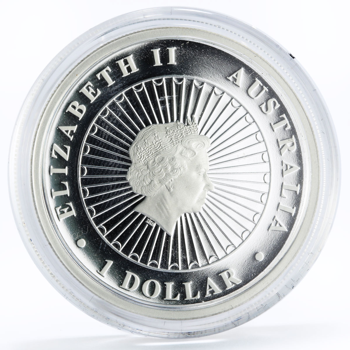 Australia 1 dollar Australian Opal series The Tasmanian Devil silver coin 2014