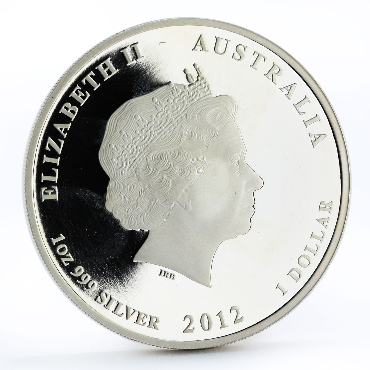 Australia 1 dollar Lunar Calendar series II Year of the Dragon silver coin 2012