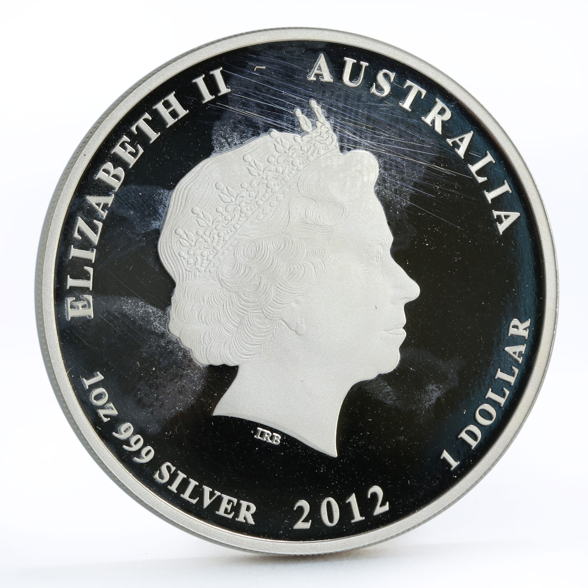 Australia 1 dollar Lunar Calendar series II Year of the Dragon silver coin 2012
