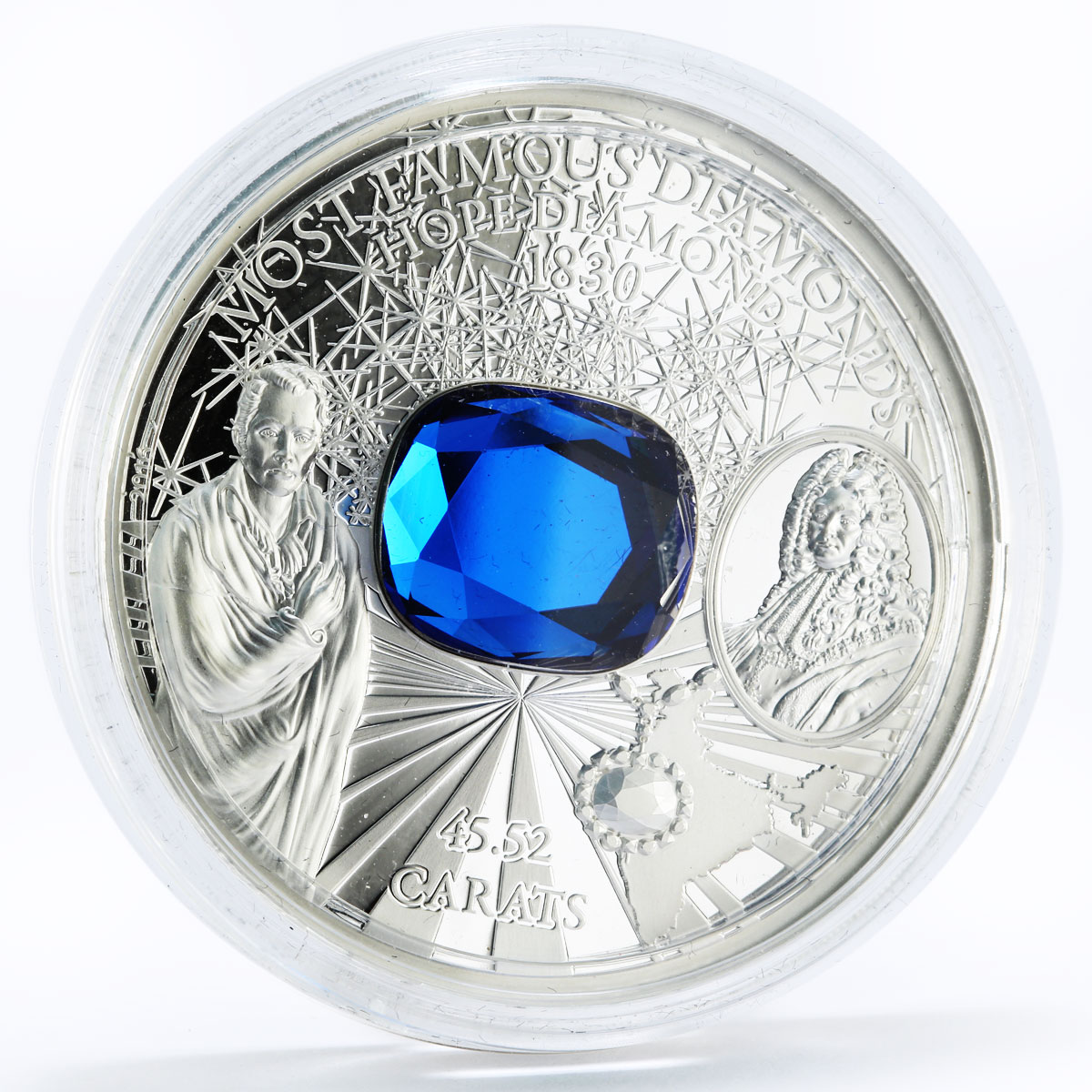 Cook Islands 10 dollars The Most Famous Diamonds series Hope silver coin 2016