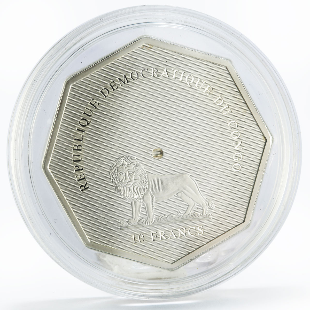 Congo 10 francs Decision Coin Make Your Fate proof silver coin 2007