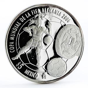 Mexico 5 pesos 2006 World Cup Soccer Games Football proof silver coin 2006