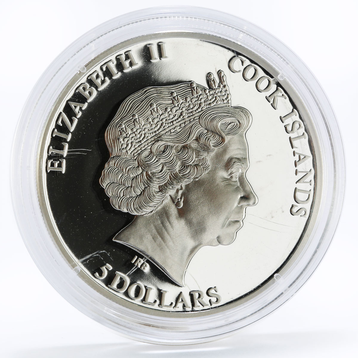 Cook Island 5 dollars Scientist Dmitri Mendeleev proof silver coin 2012