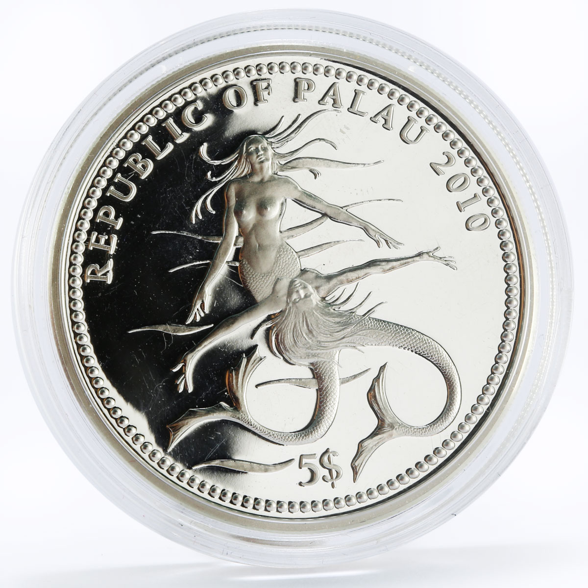 Palau 5 dollars Marine Life Protection series Hammerhead Shark silver coin 2010
