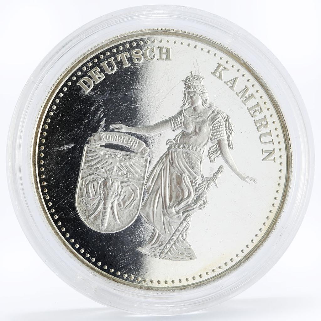 Palau 5 dollars International Coins series German Cameroon silver coin 1999