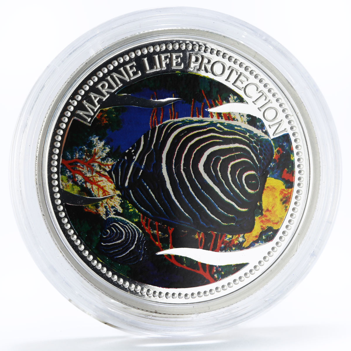 Palau 5 dollars Marine Life Protection series Lionfish silver coin 2005