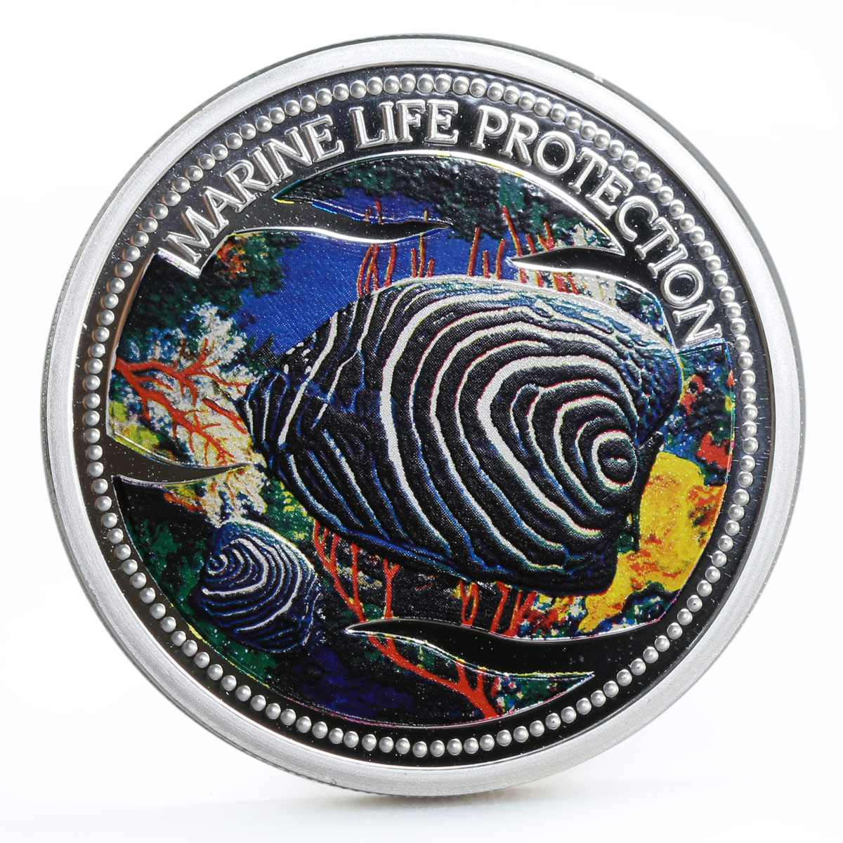 Palau 5 dollars Marine Life Protection series Lionfish silver coin 2005