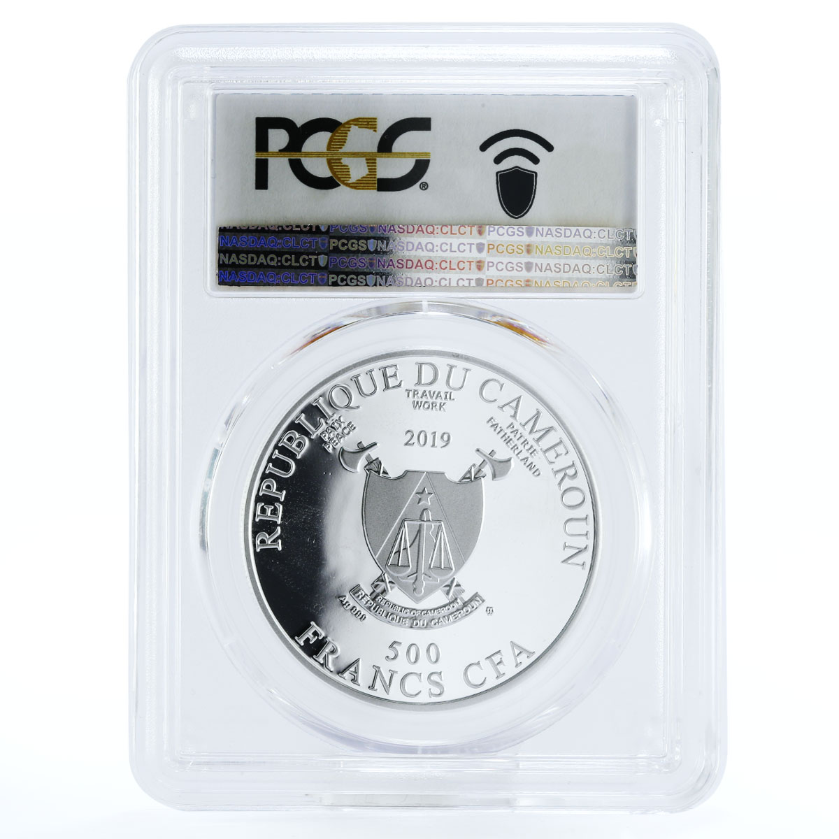 Cameroon 500 francs The Best Pupil PR70 PCGS colored silver coin 2019