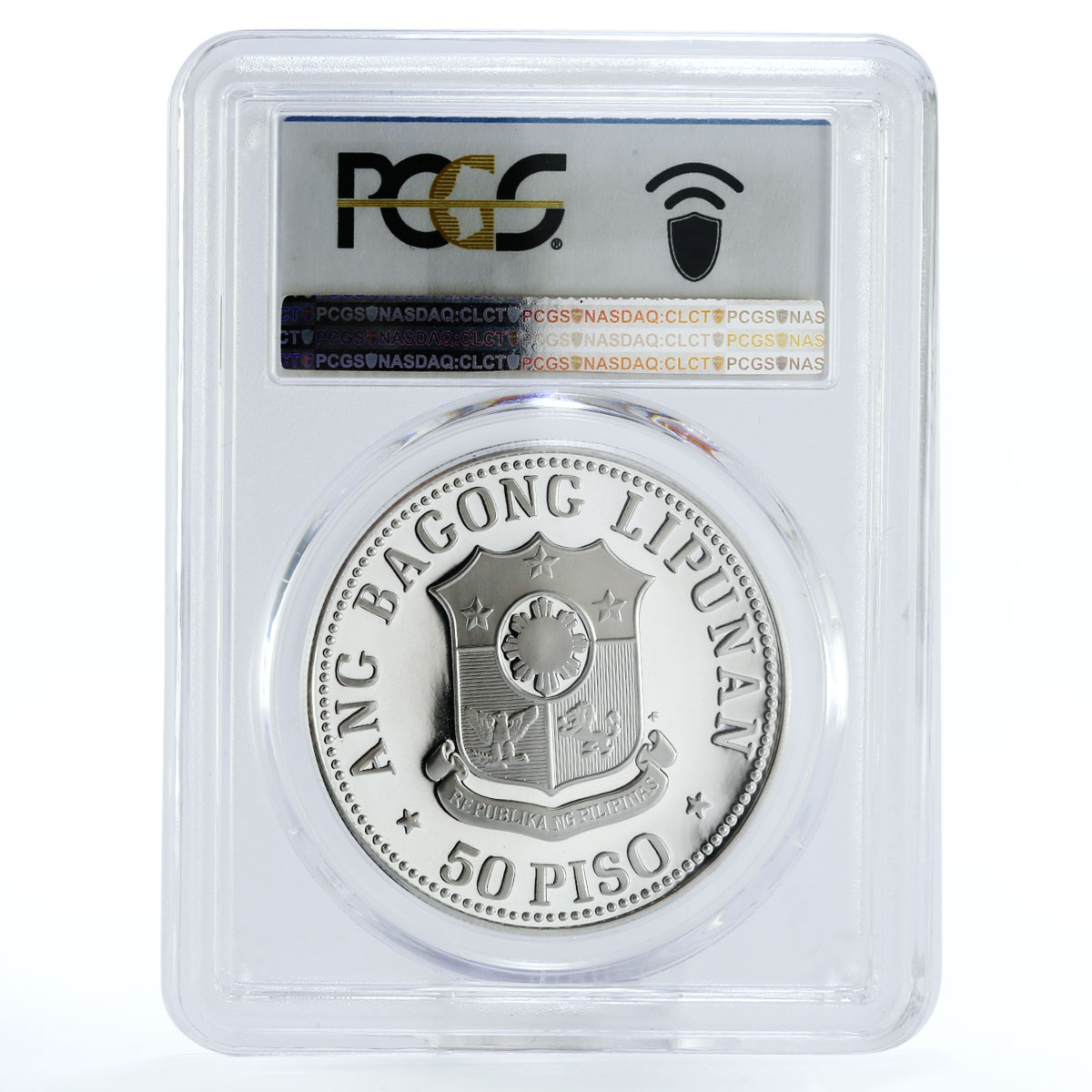 Philippines 50 pisos Inauguration of New Mint PR67 PCGS silver coin 1977