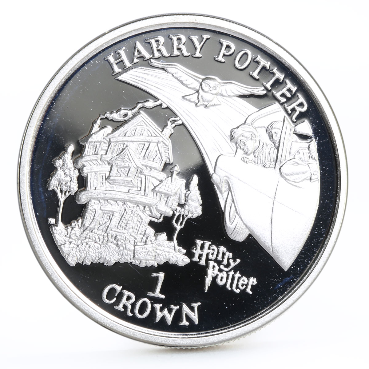 Isle of Man 1 crown Famous Characters series Harry Potter silver coin 2002