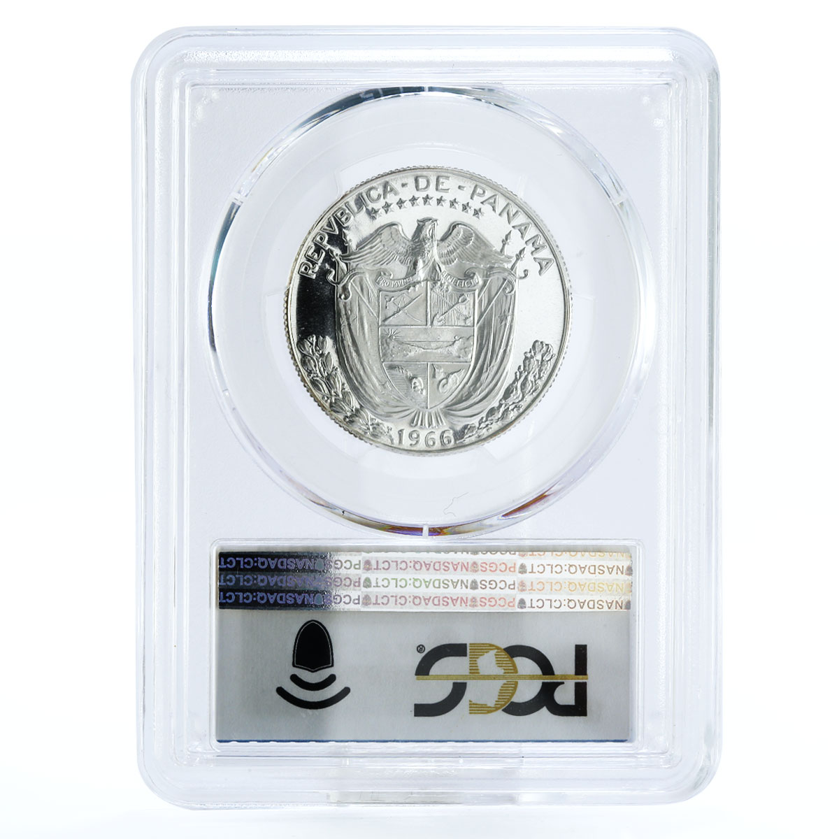 Panama 1/2 balboa Explorer Vasco Nunez de Balboa PR69 PCGS silver coin 1966