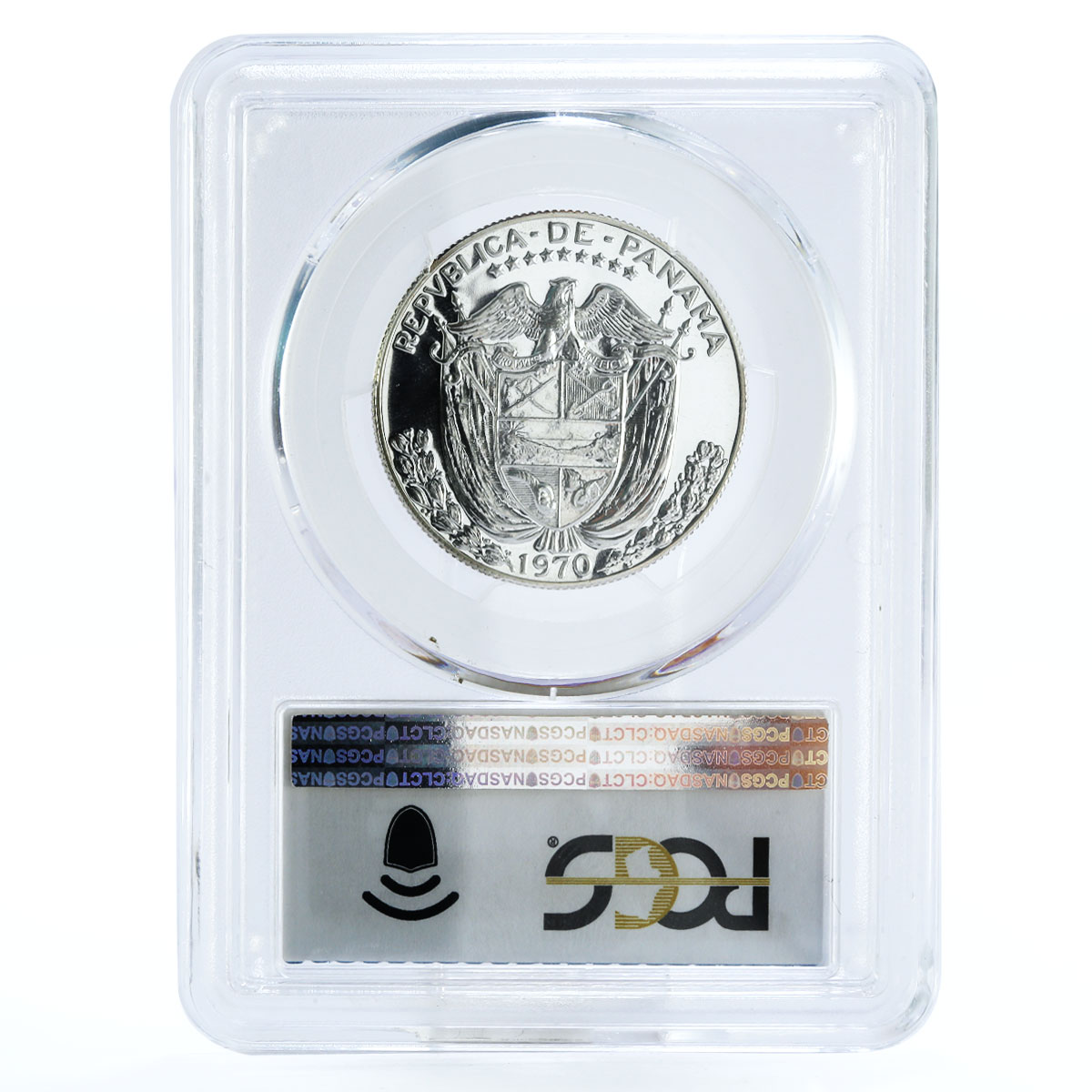 Panama 1/2 balboa Explorer Vasco Nunez de Balboa PR70 PCGS silver coin 1970