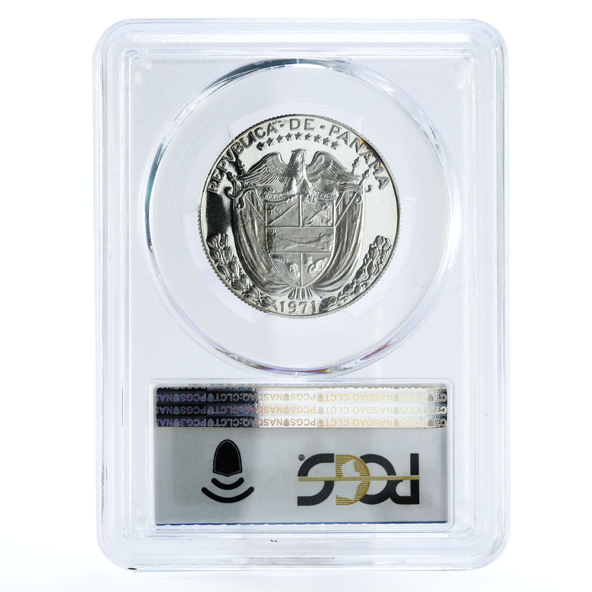 Panama 1/2 balboa Explorer Vasco Nunez de Balboa PR69 PCGS silver coin 1971