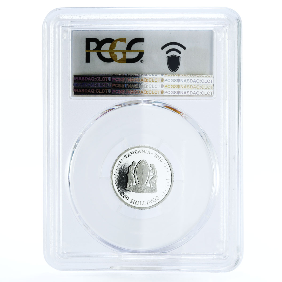 Tanzania 250 shillings Evolution of Time PR70 PCGS colored silver coin 2016