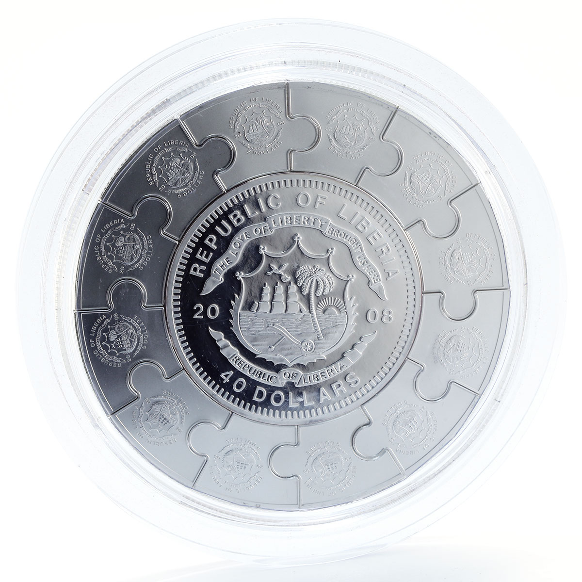 Liberia 100 dollars Apostle Paul religion gilding silver 1kg coin