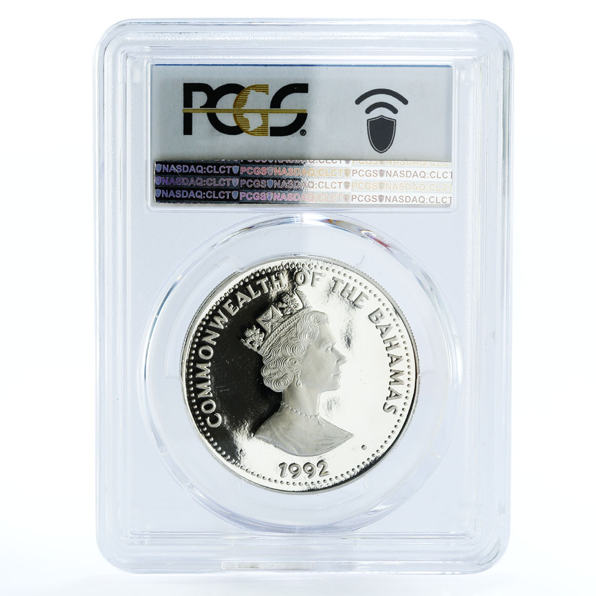 Bahamas 5 dollars Motorcar for Multitudes Henry Ford PR69 PCGS silver coin 1992