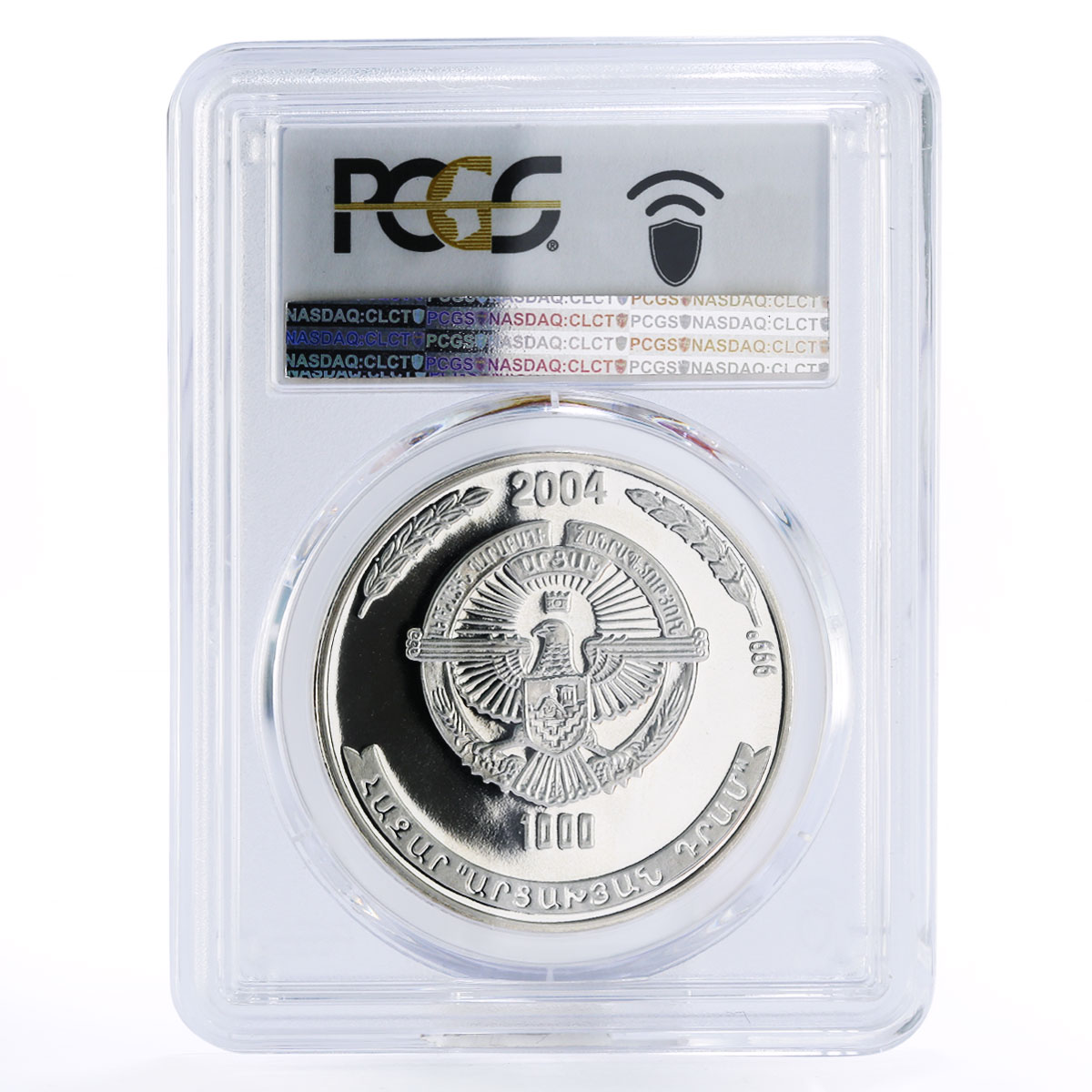 Nagorno-Karabakh 1000 dram Armenian Genocide PR68 PCGS silver coin 2004