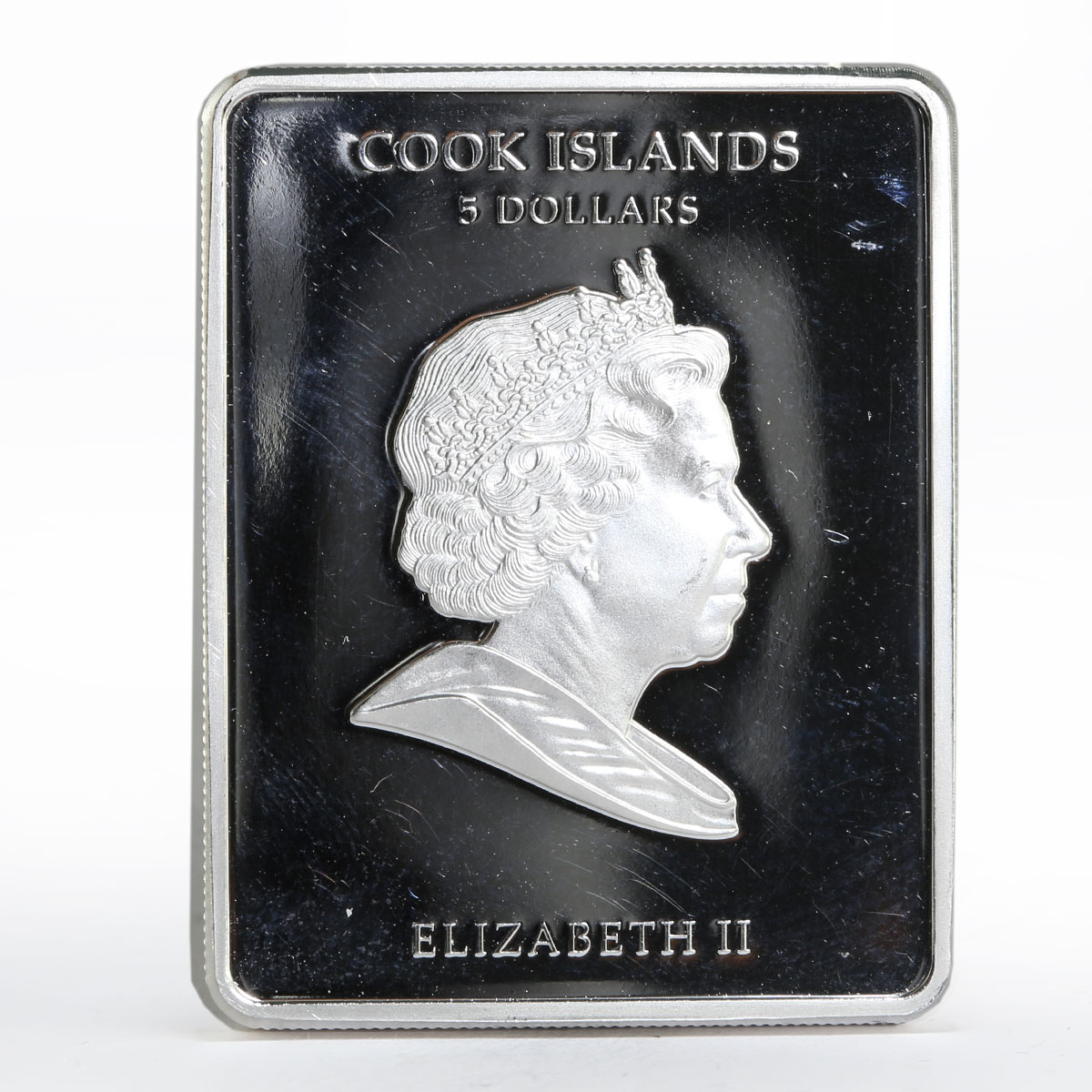 Cook Islands 5 dollars Masters of Art series Vasily Tropinin silver coin 2010