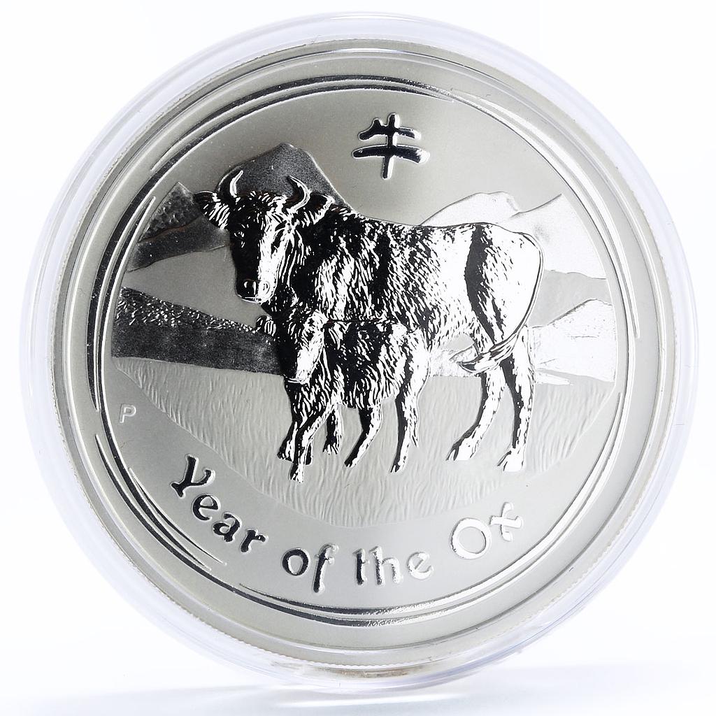 Australia 2 dollars Lunar Calendar series II Year of the Ox silver coin 2009