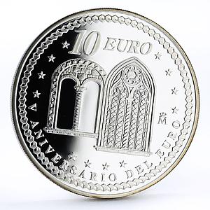 Spain 10 euro 5th Anniversary of the Euro proof silver coin 2007