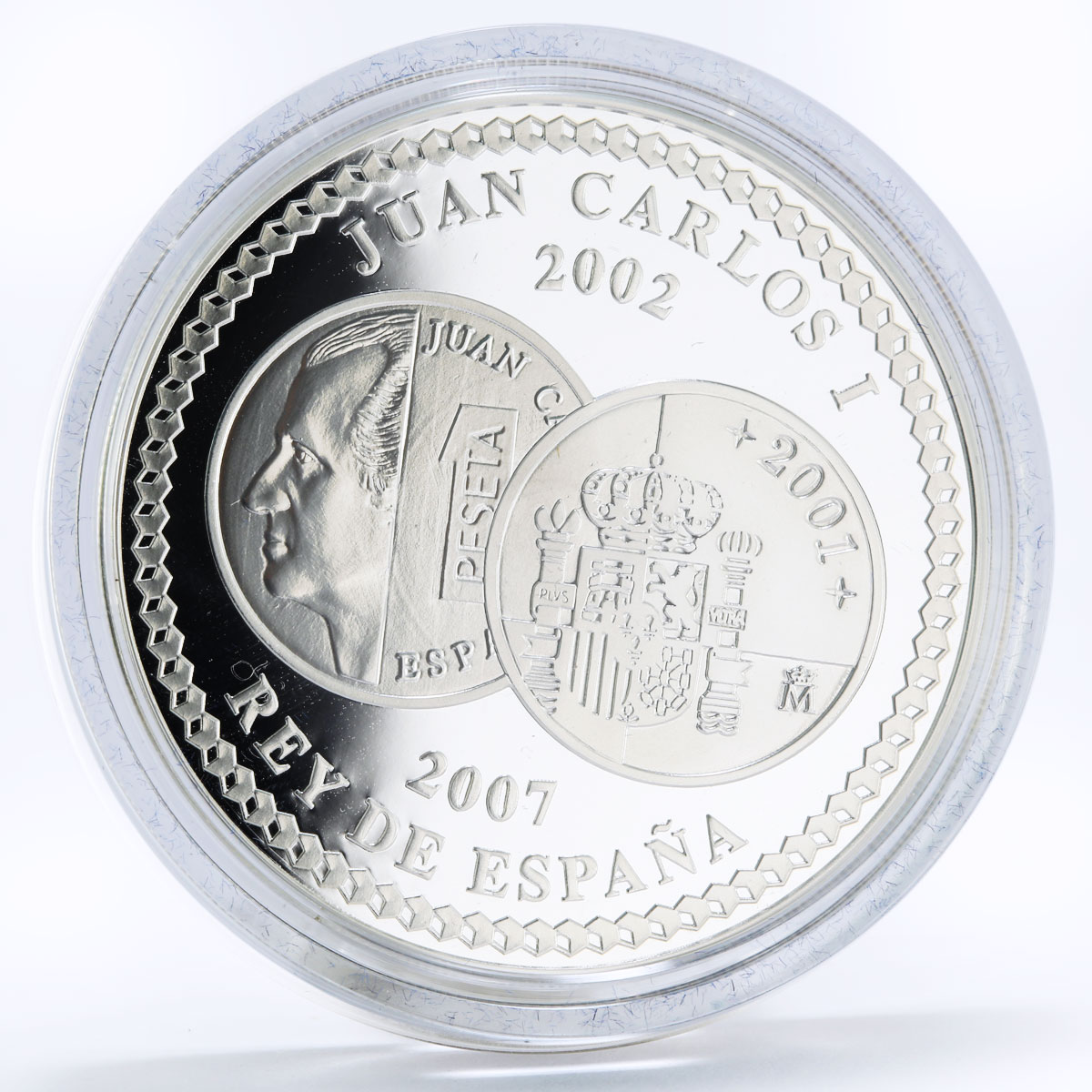 Spain 10 euro 5th Anniversary of the Euro proof silver coin 2007
