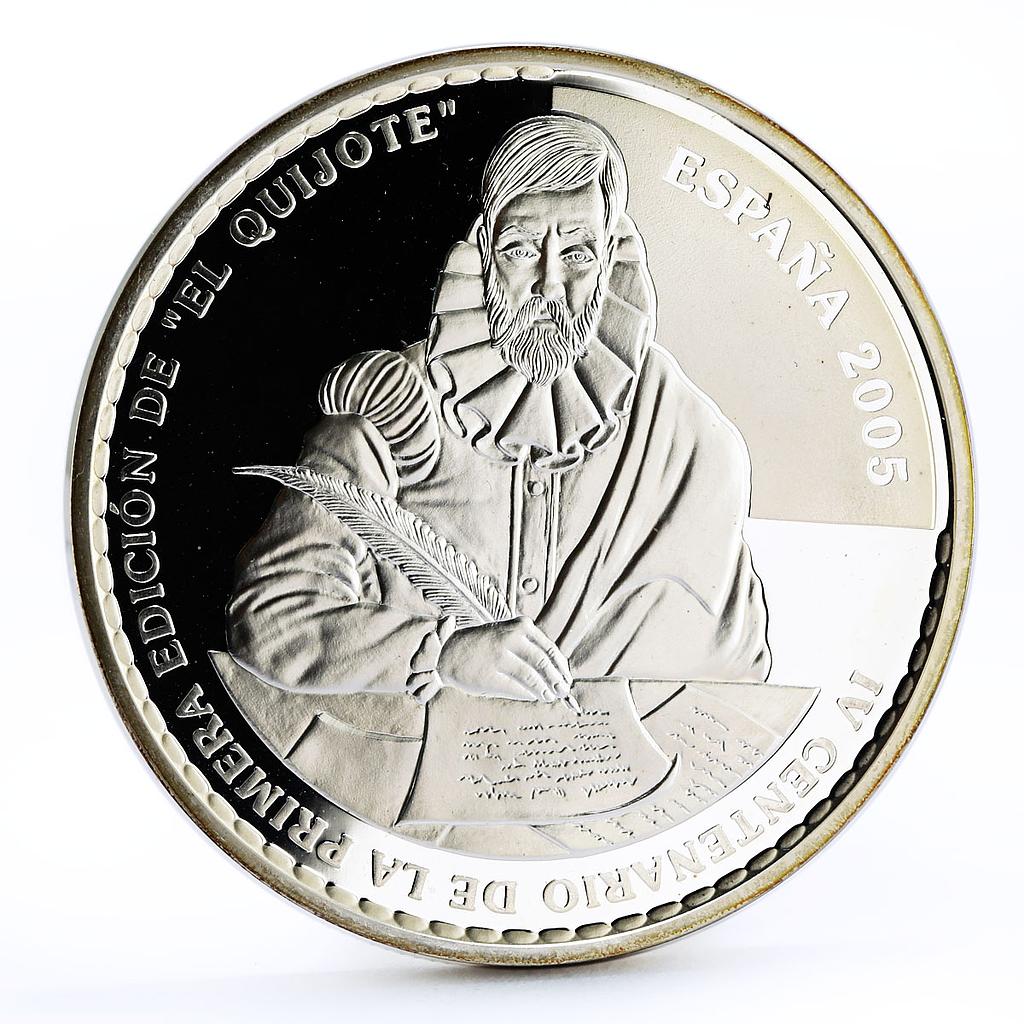 Spain 50 euro Jubilee of Don Quixote of La Mancha proof silver coin 2005