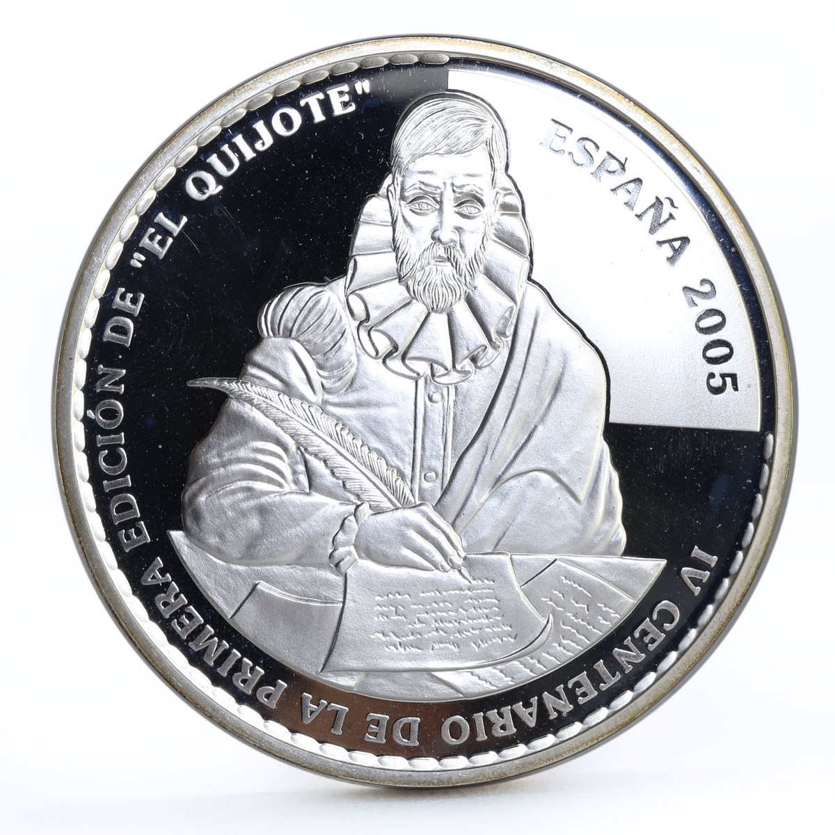 Spain 50 euro Jubilee of Don Quixote of La Mancha proof silver coin 2005