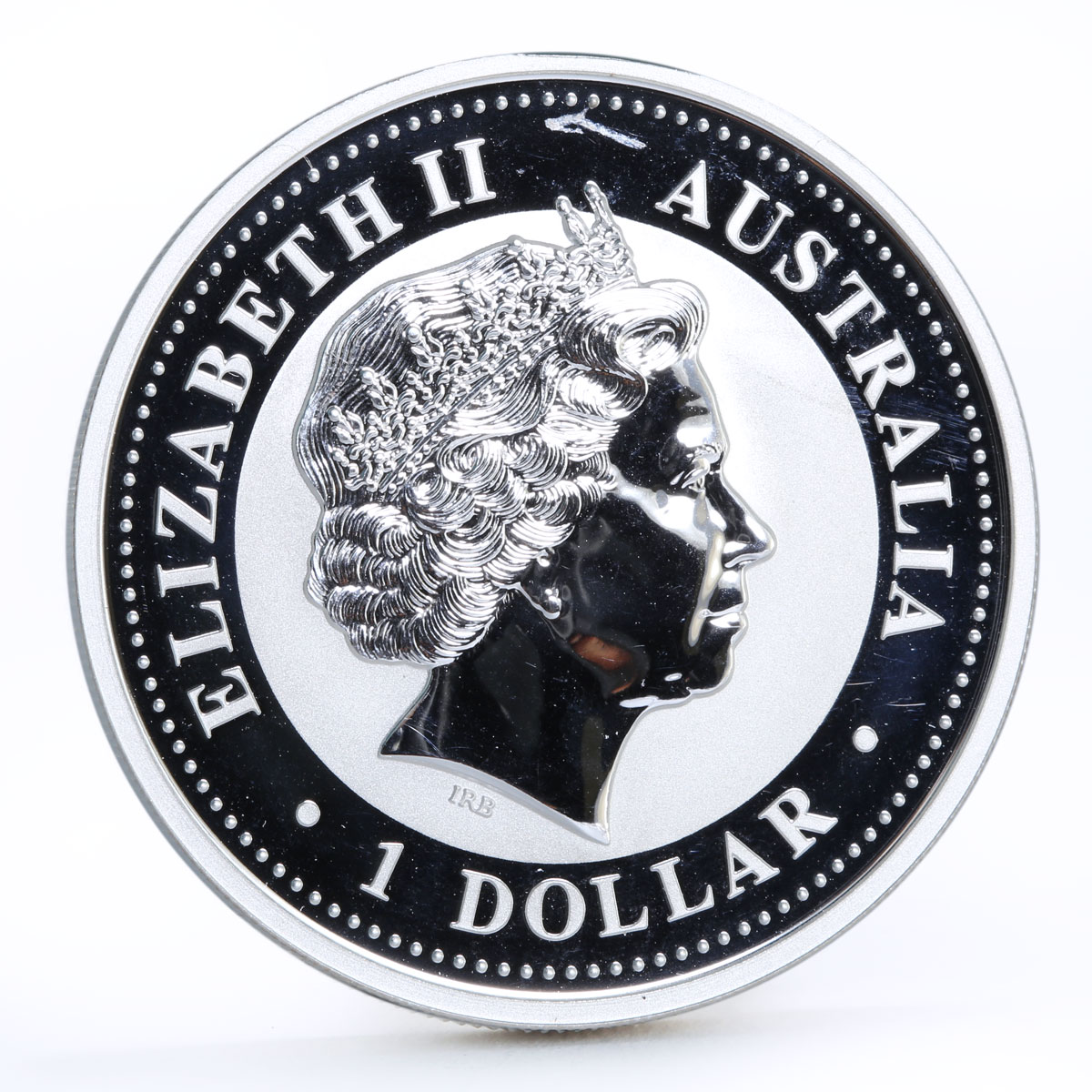 Australia 1 dollar Lunar Calendar series I Year of the Dragon silver coin 2000