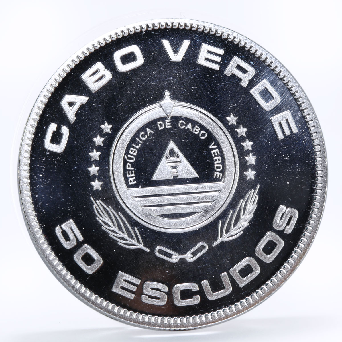 Cape Verde 50 escudos World Wildlife Fund series Red Kite Bird silver coin 2006