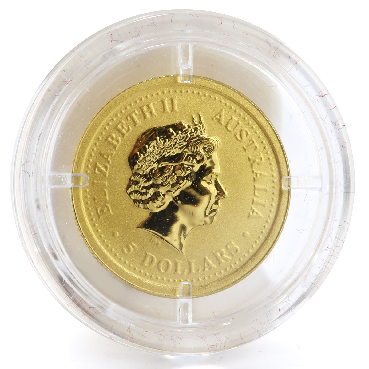 Australia 5 dollars Lunar calendar Year of Snake gold coin 1/20 oz 2001