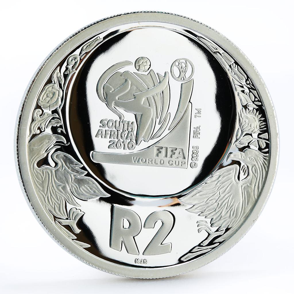 South Africa 2 rand Football World Cup in South Africa proof silver coin 2006