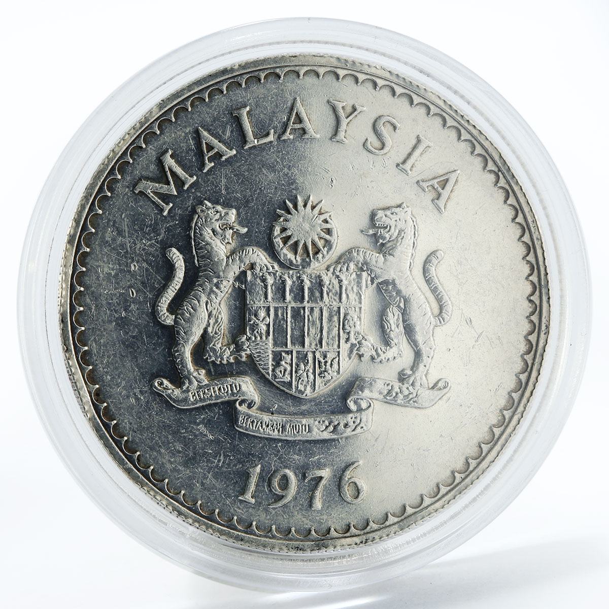 Malaysia 25 ringgit Conservation Hornbill silver coin 1976