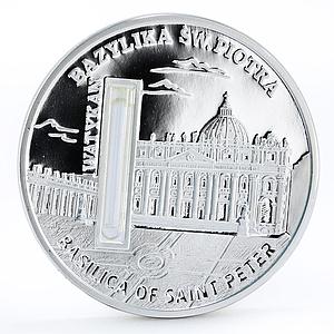 Sierra Leone 10 dollars Holy Churches Basilica of St Peter silver coin 2010