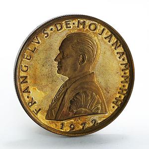 Malta 10 grani Maltese Order Frey Angelo de Mojana bronze coin 1972