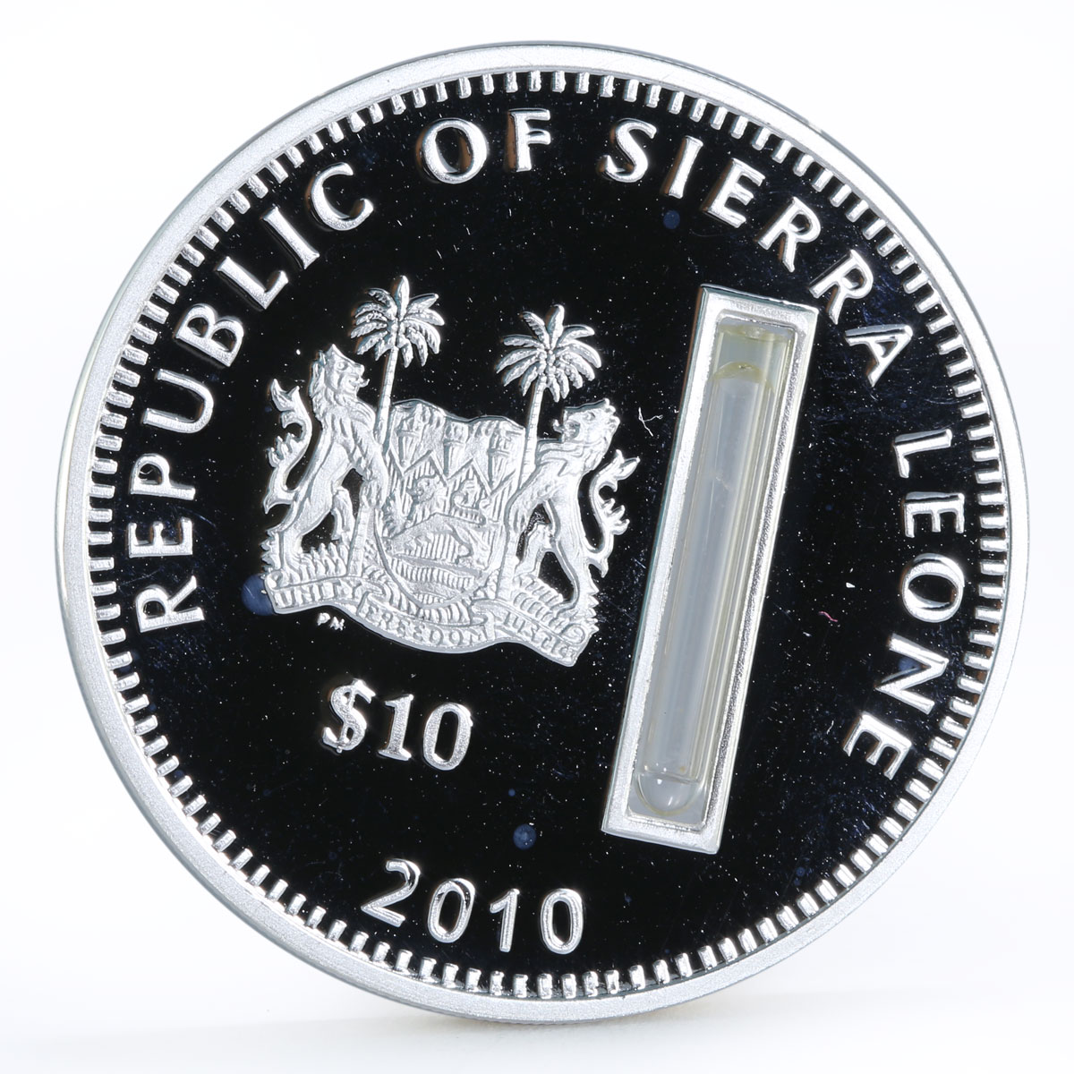 Sierra Leone 10 dollars Holy Churches The Basilica of St Peter silver coin 2010